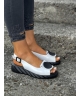 Bardzo wygodne i lekkie sandały FRANSI WHITE BLACK