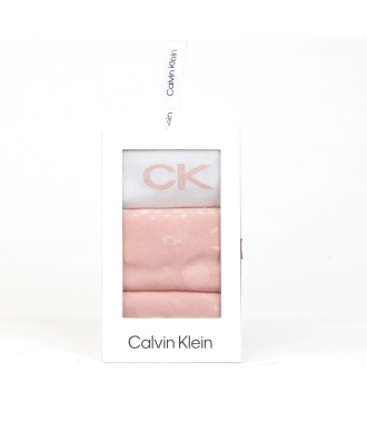 Zestaw upominkowy 3 par skarpet za kostkę Calvin Klein 701219849001 PINK